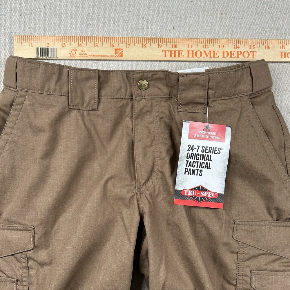 Tru-Spec Pants Women 12 Tactical Cargo Utility Rip Stop Original Brown Uniform - Picture 7 of 10